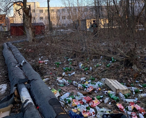 27 мешков мусора собрал Михаил Сонин за первую неделю уборок в Фурманове
